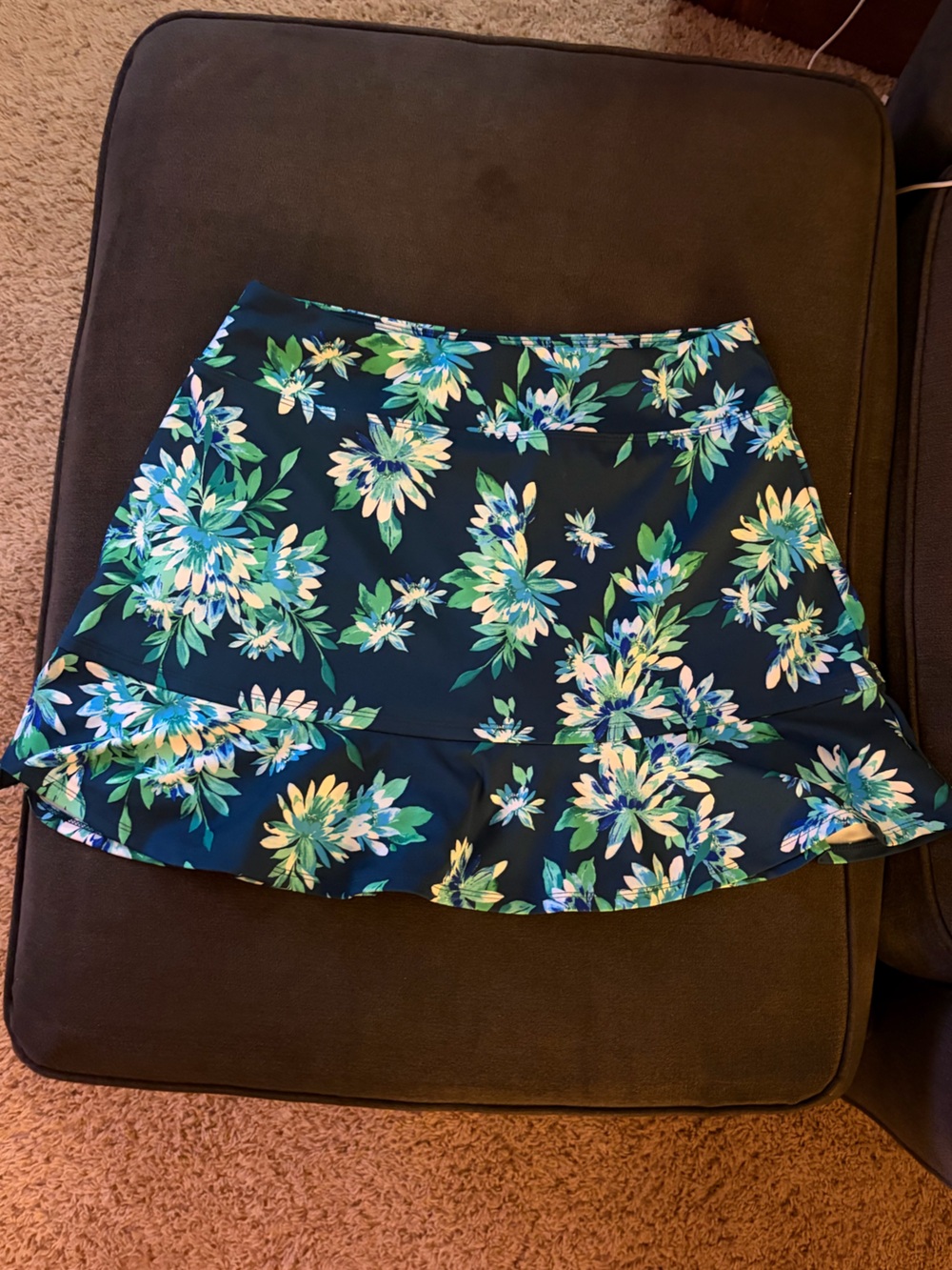 Tommy Bahama Active Skirt w/ Shorts Blue Green Teal